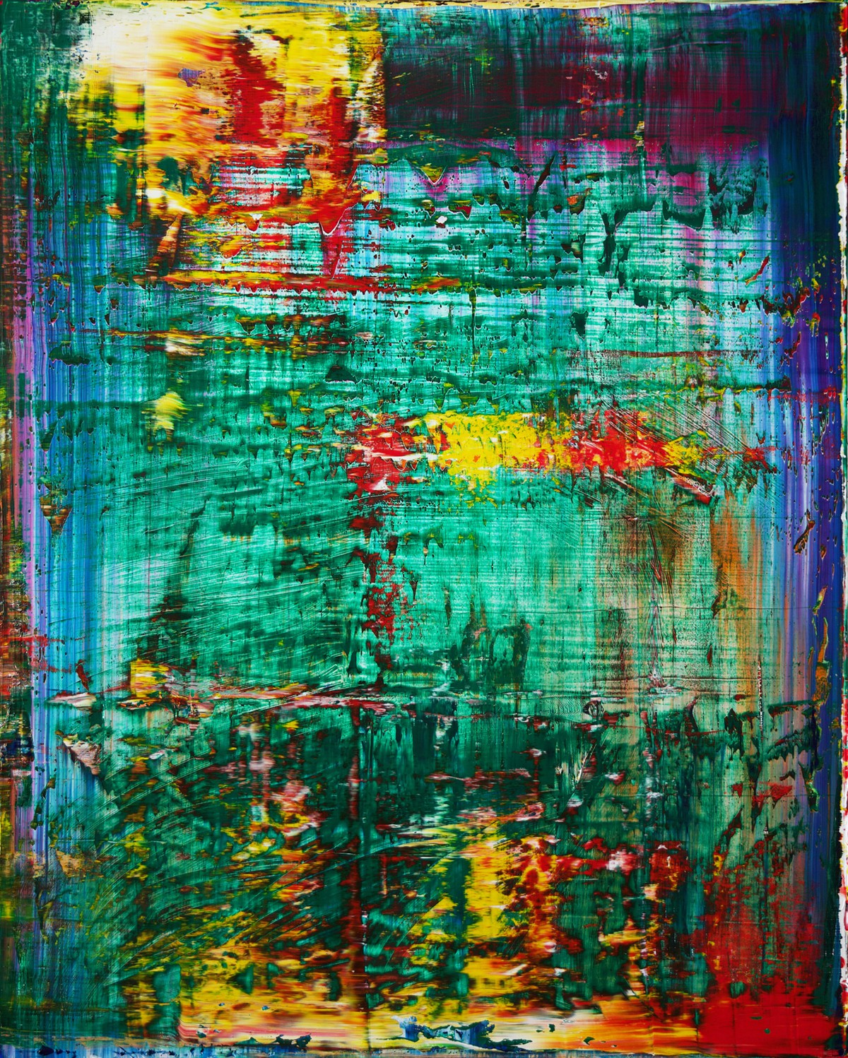 Harry James Moody, Abstract Green n°423 Harry James Moody, Abstract Green n°423