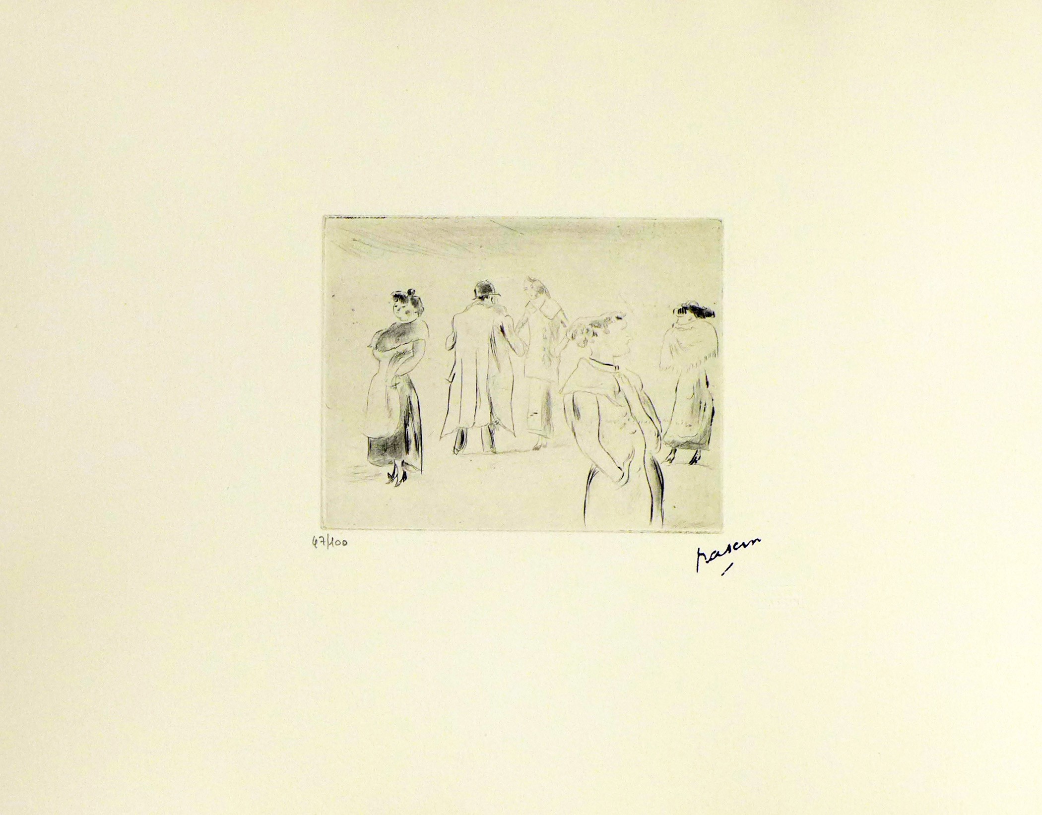 Jules Pascin, Dans une rue Jules Pascin, Dans une rue
