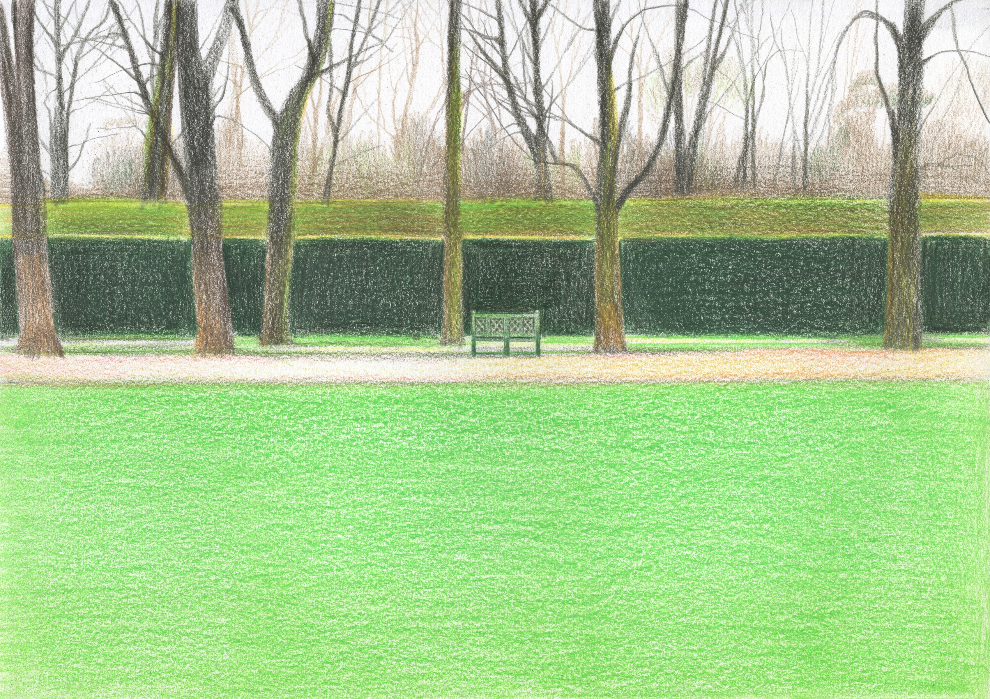 Evgeniya Buravleva, Saint-Cloud. Bench Evgeniya Buravleva, Saint-Cloud. Bench