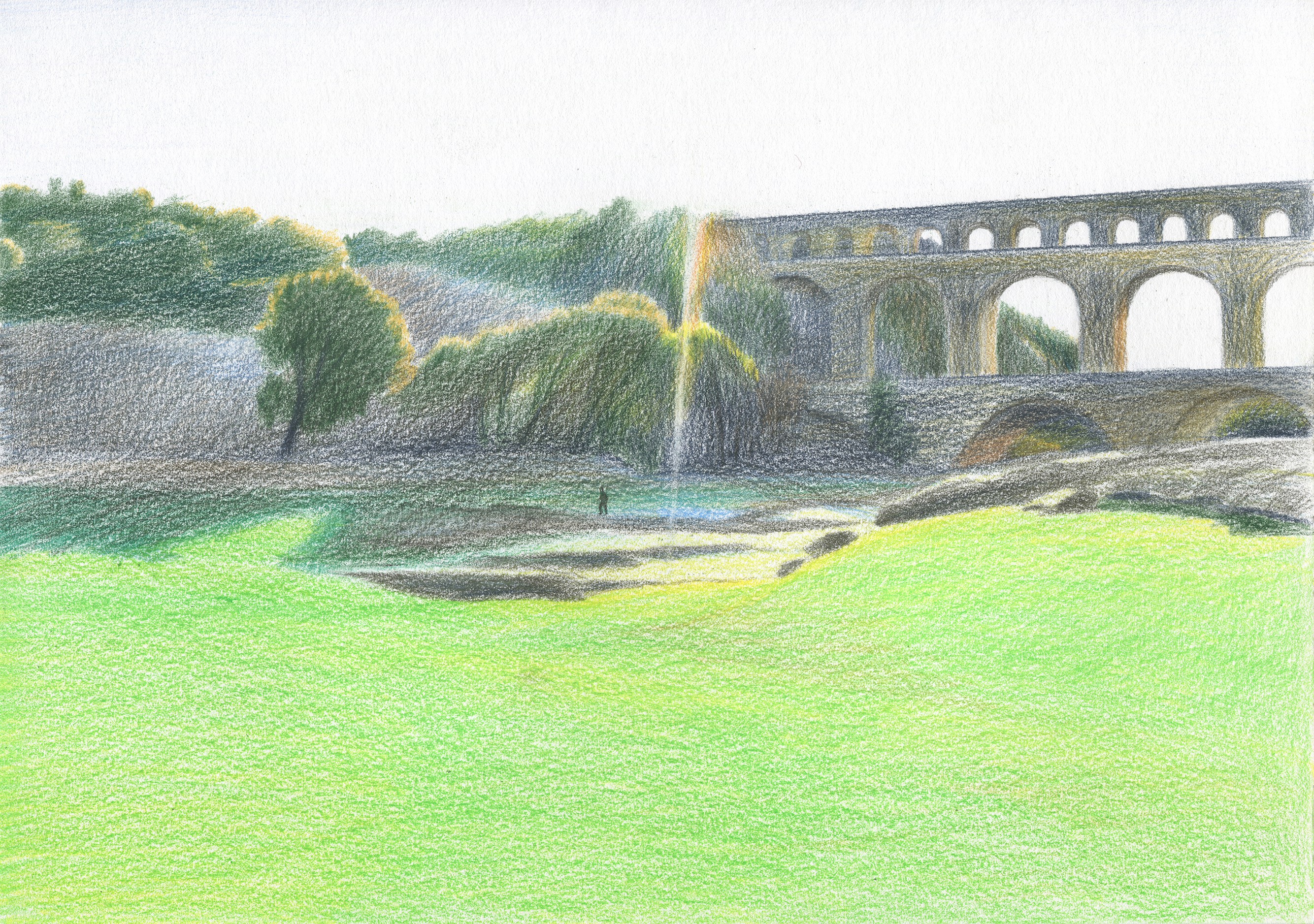 Evgeniya Buravleva, Le Pont-du-Gard Evgeniya Buravleva, Le Pont-du-Gard