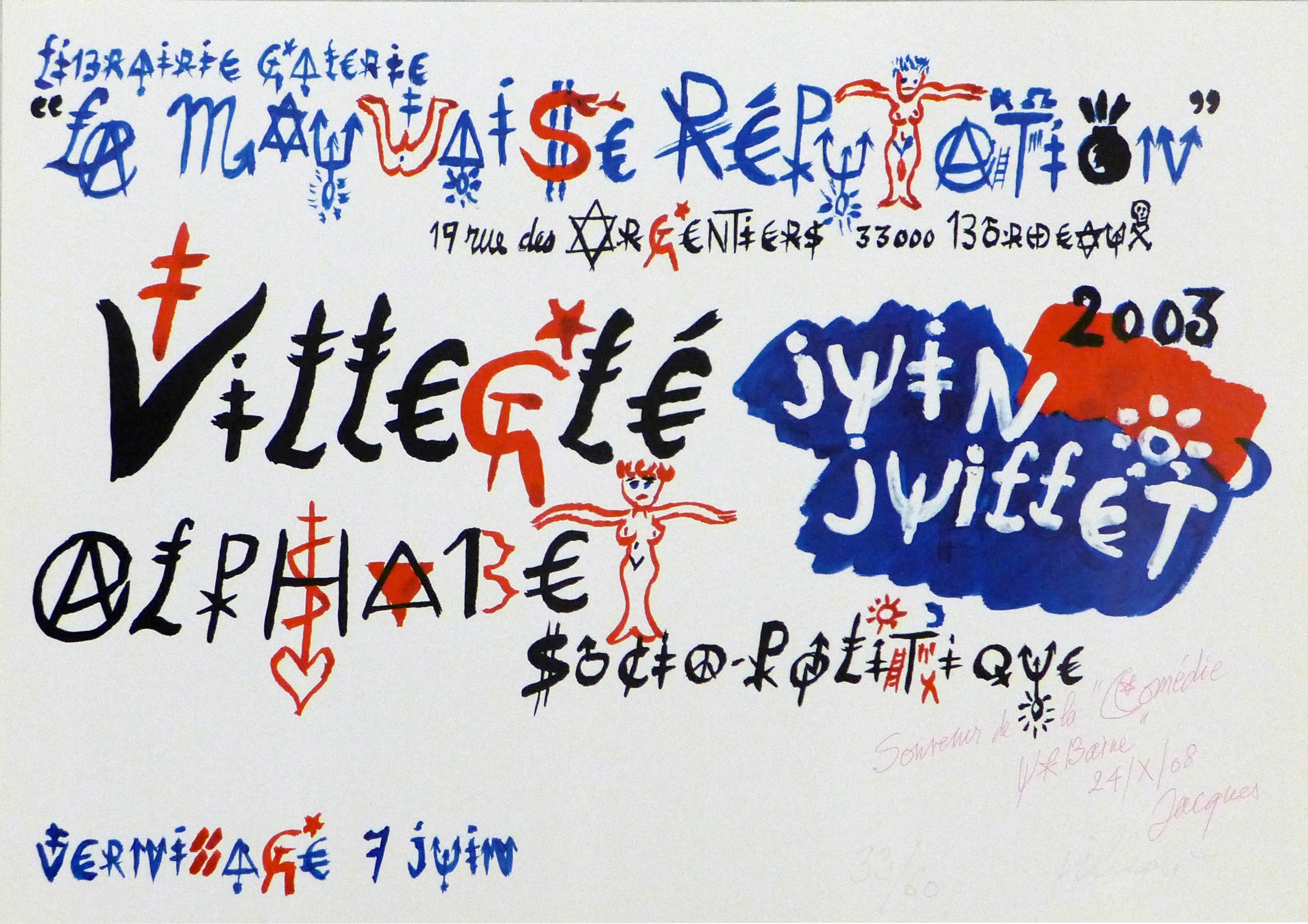 Jacques Villeglé, Affiche de l’exposition Jacques Villeglé, Affiche de l’exposition