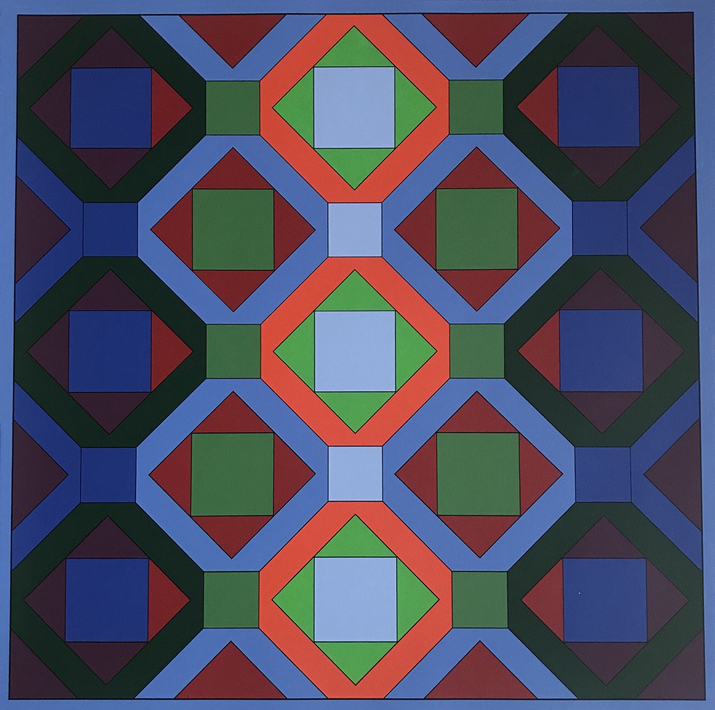 Victor Vasarely, Geometrical structure 4 Victor Vasarely, Geometrical structure 4