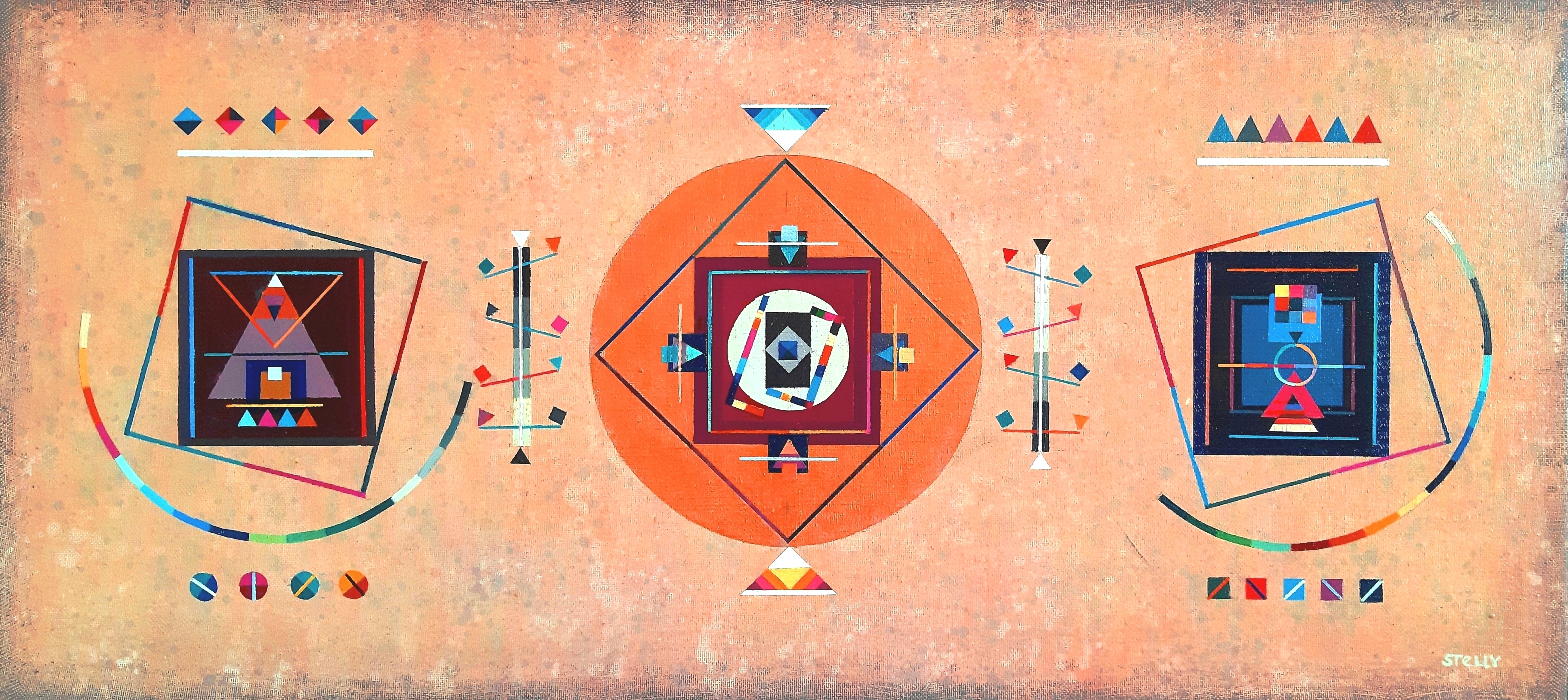 Stelly Grancharov, Balance around 3 squares Stelly Grancharov, Balance around 3 squares