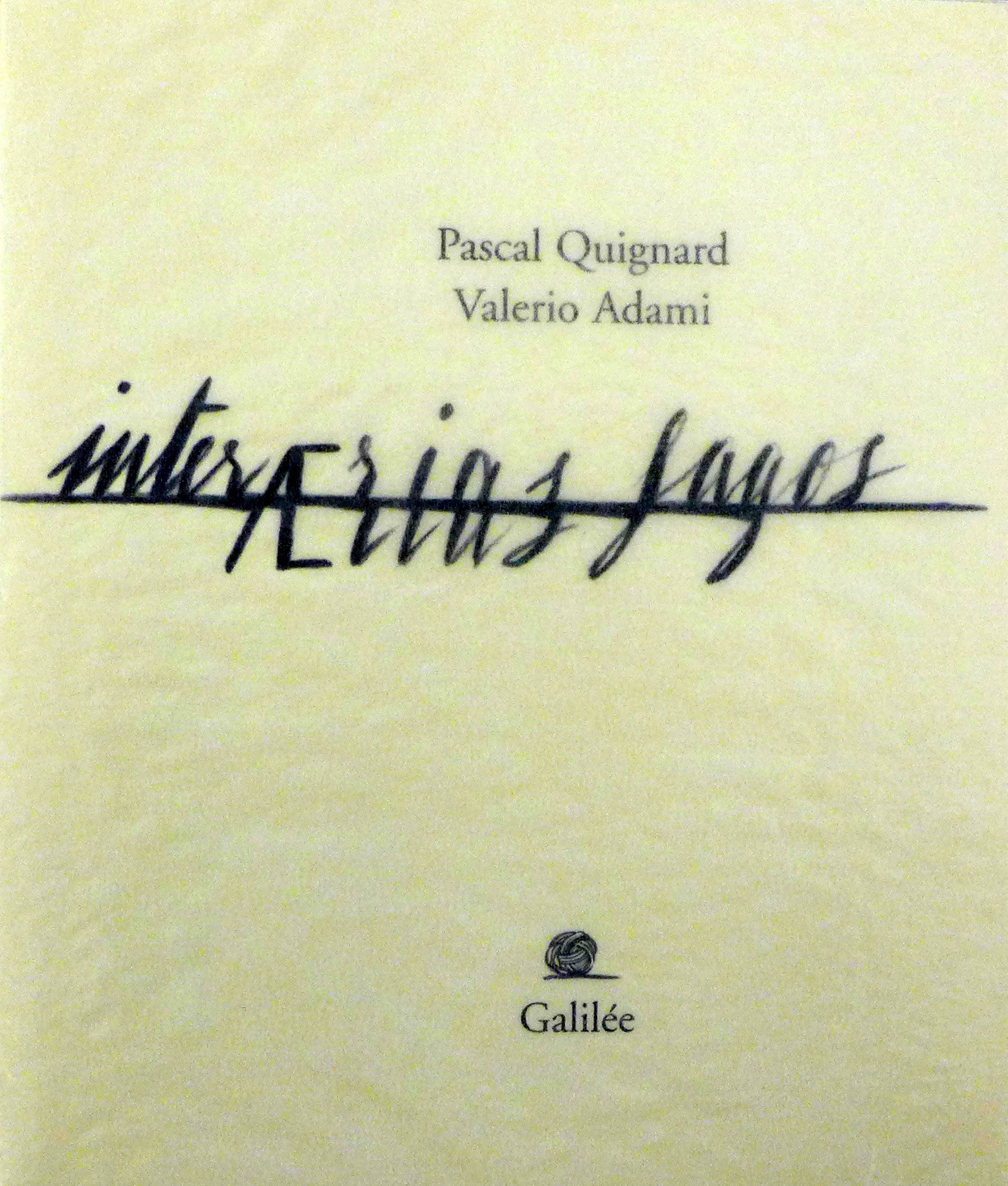 Valerio Adami, Inter ærias fagos Valerio Adami, Inter ærias fagos