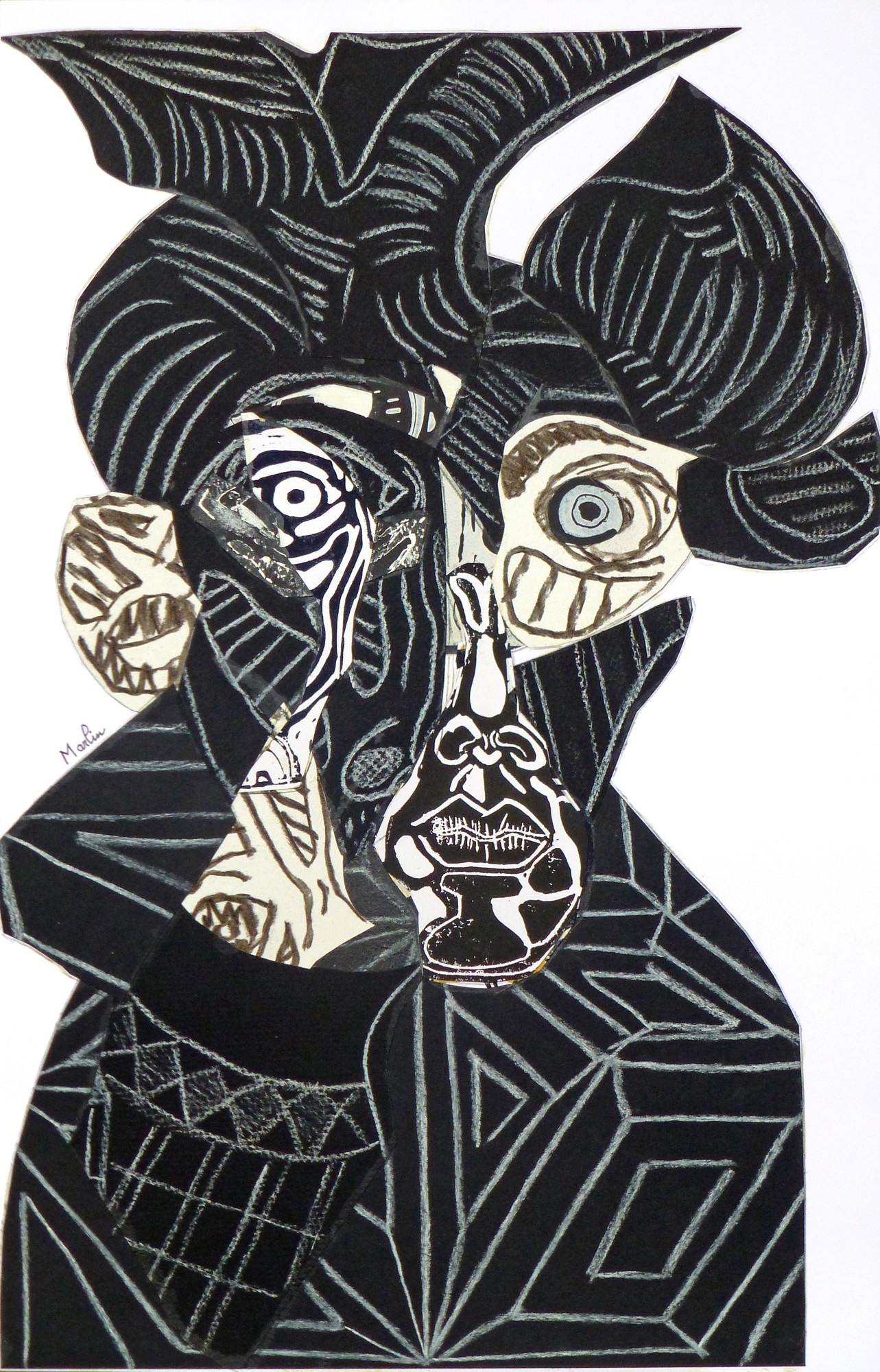 Pascal Marlin, Homme noir et blanc Pascal Marlin, Homme noir et blanc