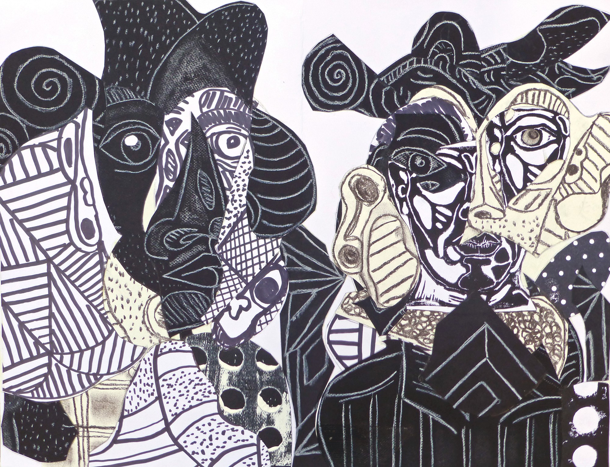 Pascal Marlin, Couple noir et blanc Pascal Marlin, Couple noir et blanc
