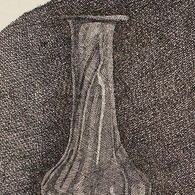 Giorgio Morandi, Grande Natura Morta Circolare con Bottiglia e Tre Oggetti Giorgio Morandi, Grande Natura Morta Circolare con Bottiglia e Tre Oggetti