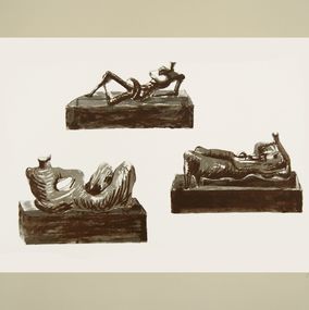 Print, Three Reclining Figures, Henry Moore