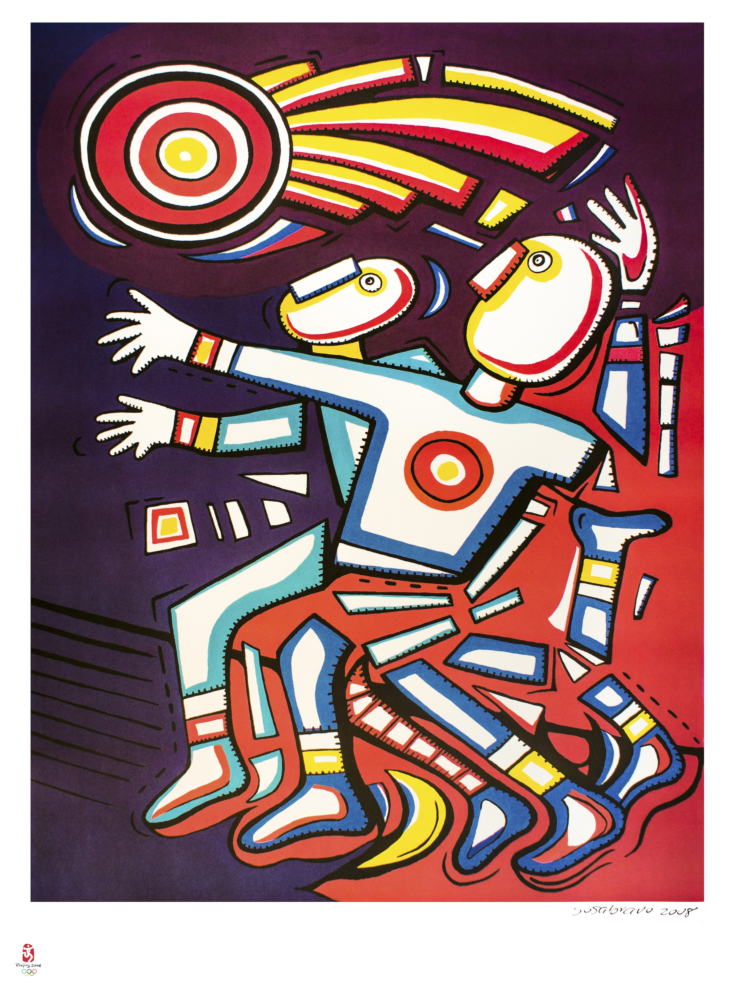 Alfredo Sosabravo, Athleticism, Original Lithograph by Alfredo Sosabravo Alfredo Sosabravo, Athleticism, Original Lithograph by Alfredo Sosabravo
