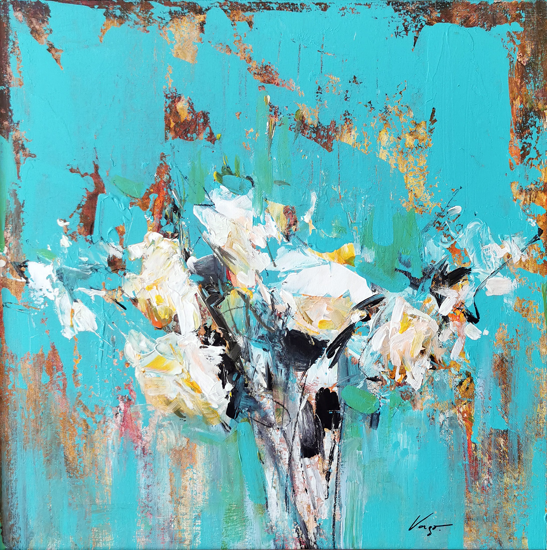 Vasil Vasilev-Vaso, Roses in Blue Vasil Vasilev-Vaso, Roses in Blue