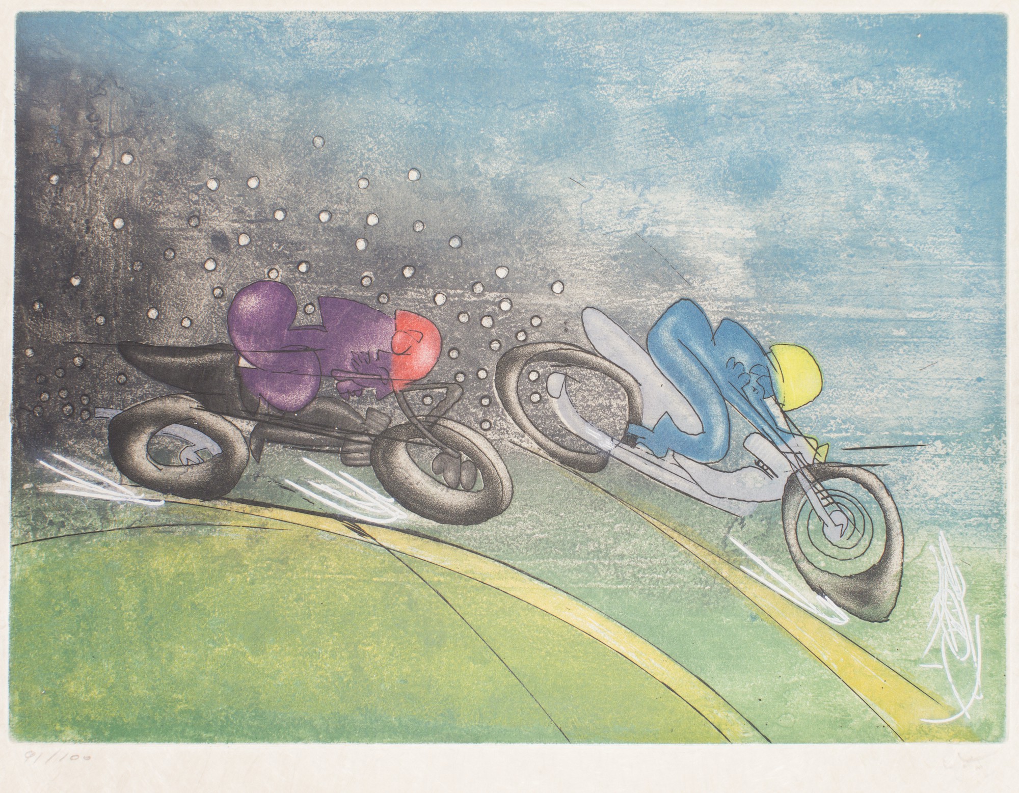 Roberto Matta, Motorcycle racing - from the series 'Les Transesports' Roberto Matta, Motorcycle racing - from the series 'Les Transesports'