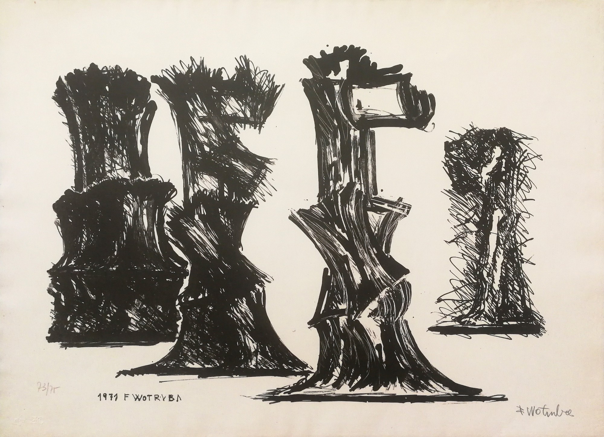 Fritz Wotruba, Abstract Fritz Wotruba, Abstract