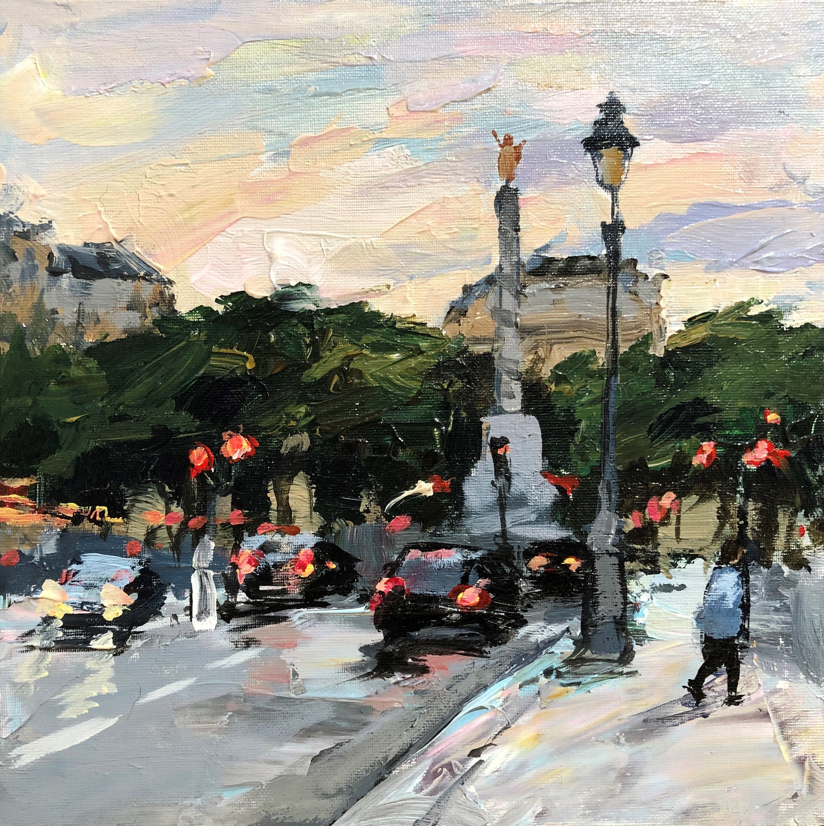 Olga Novokhatska, Place du Châtelet Olga Novokhatska, Place du Châtelet