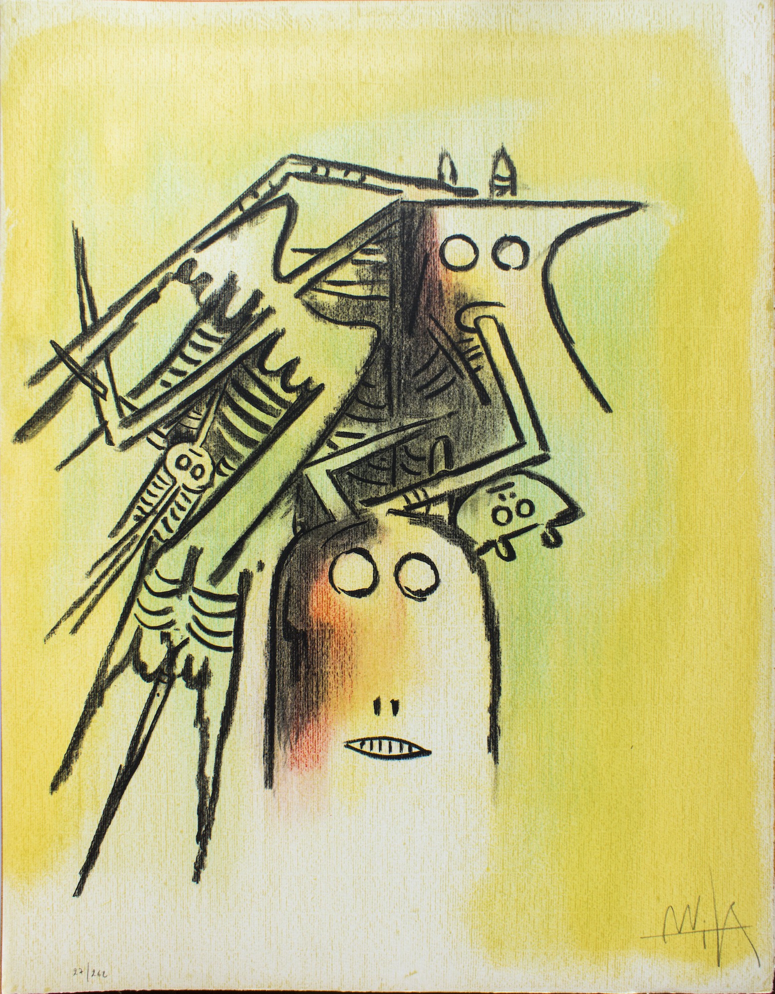 Wifredo Lam, Elle, casqué - from the suite Pleni Luna Wifredo Lam, Elle, casqué - from the suite Pleni Luna
