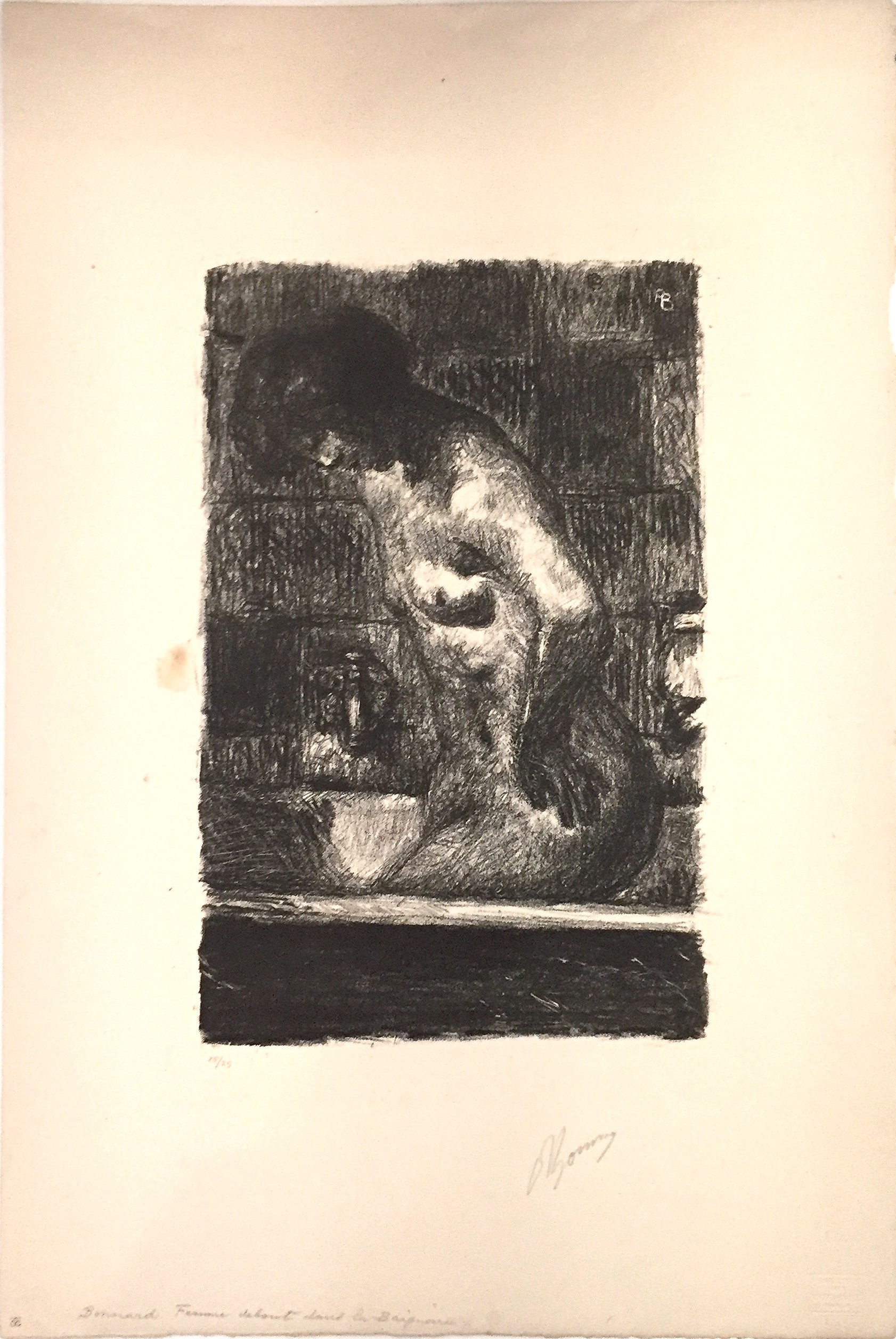 Pierre Bonnard, Femme Debout dans sa Baignoire Pierre Bonnard, Femme Debout dans sa Baignoire