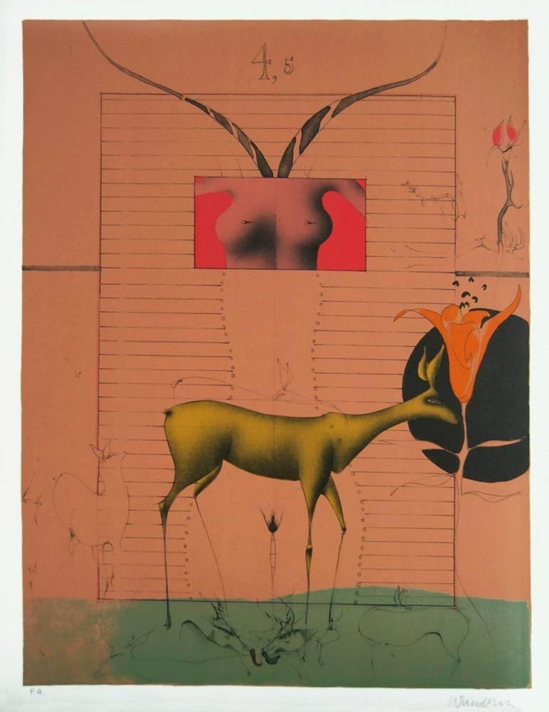 Paul Wunderlich, Untitled 3 - Original Lithograph by Paul Wunderlich Paul Wunderlich, Untitled 3 - Original Lithograph by Paul Wunderlich