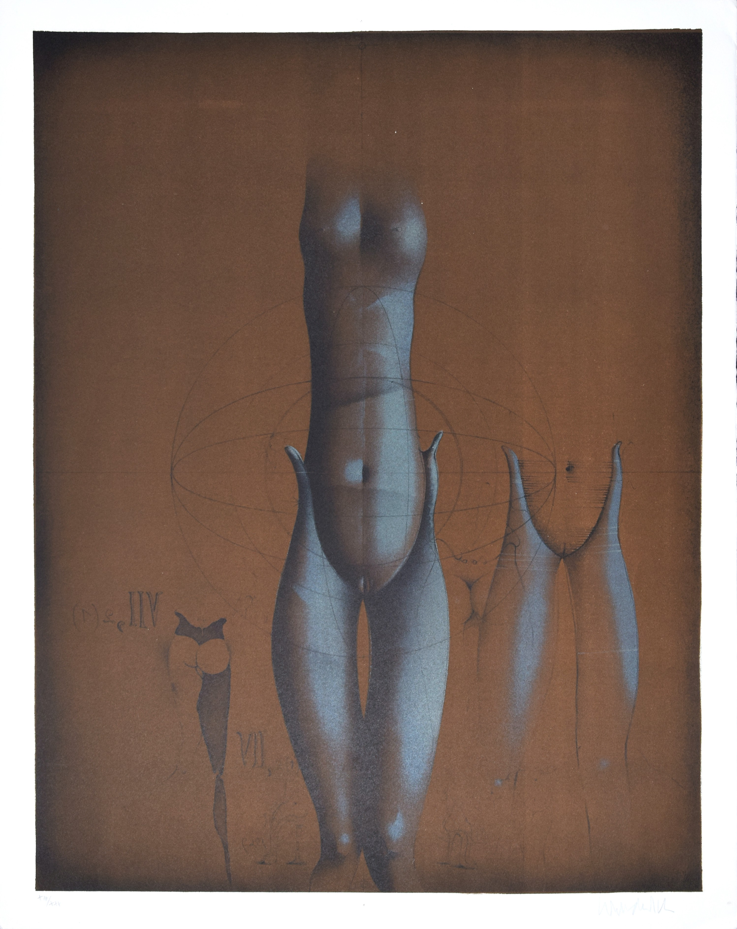 Paul Wunderlich, Untitled 7 - Original Lithograph by Paul Wunderlich Paul Wunderlich, Untitled 7 - Original Lithograph by Paul Wunderlich
