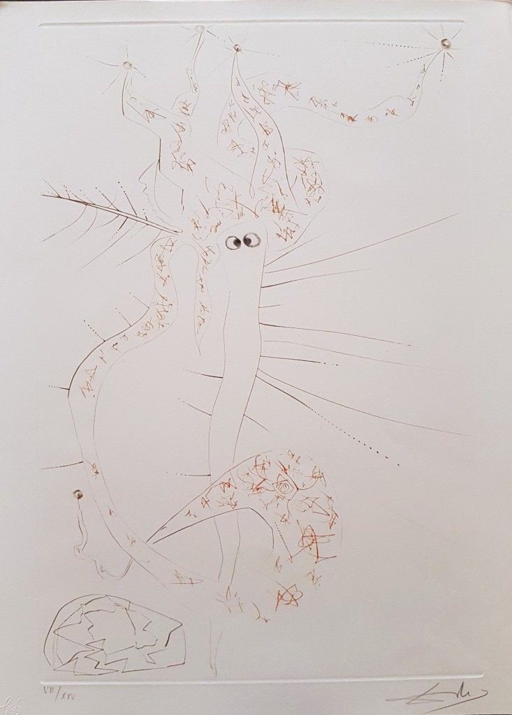 Salvador Dali, Plate from 'Tristan and Isolde': Tristan le Fou (Mad Tristan) Salvador Dali, Plate from 'Tristan and Isolde': Tristan le Fou (Mad Tristan)