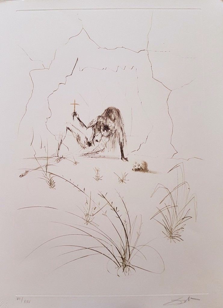 Salvador Dali, Plate from 'Tristan and Isolde': Frere Orgin, L'Hermite (Brother Orgin, Hermit) Salvador Dali, Plate from 'Tristan and Isolde': Frere Orgin, L'Hermite (Brother Orgin, Hermit)