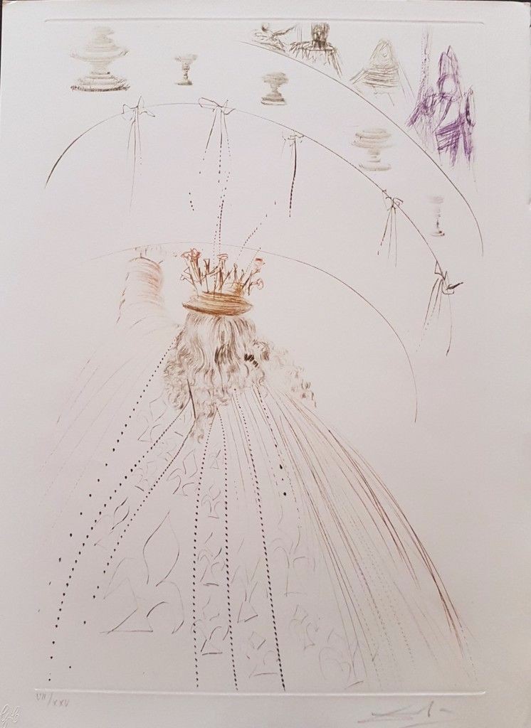 Salvador Dali, Plate from 'Tristan et Isolde': Les Chevaliers du Roi Arthur Salvador Dali, Plate from 'Tristan et Isolde': Les Chevaliers du Roi Arthur