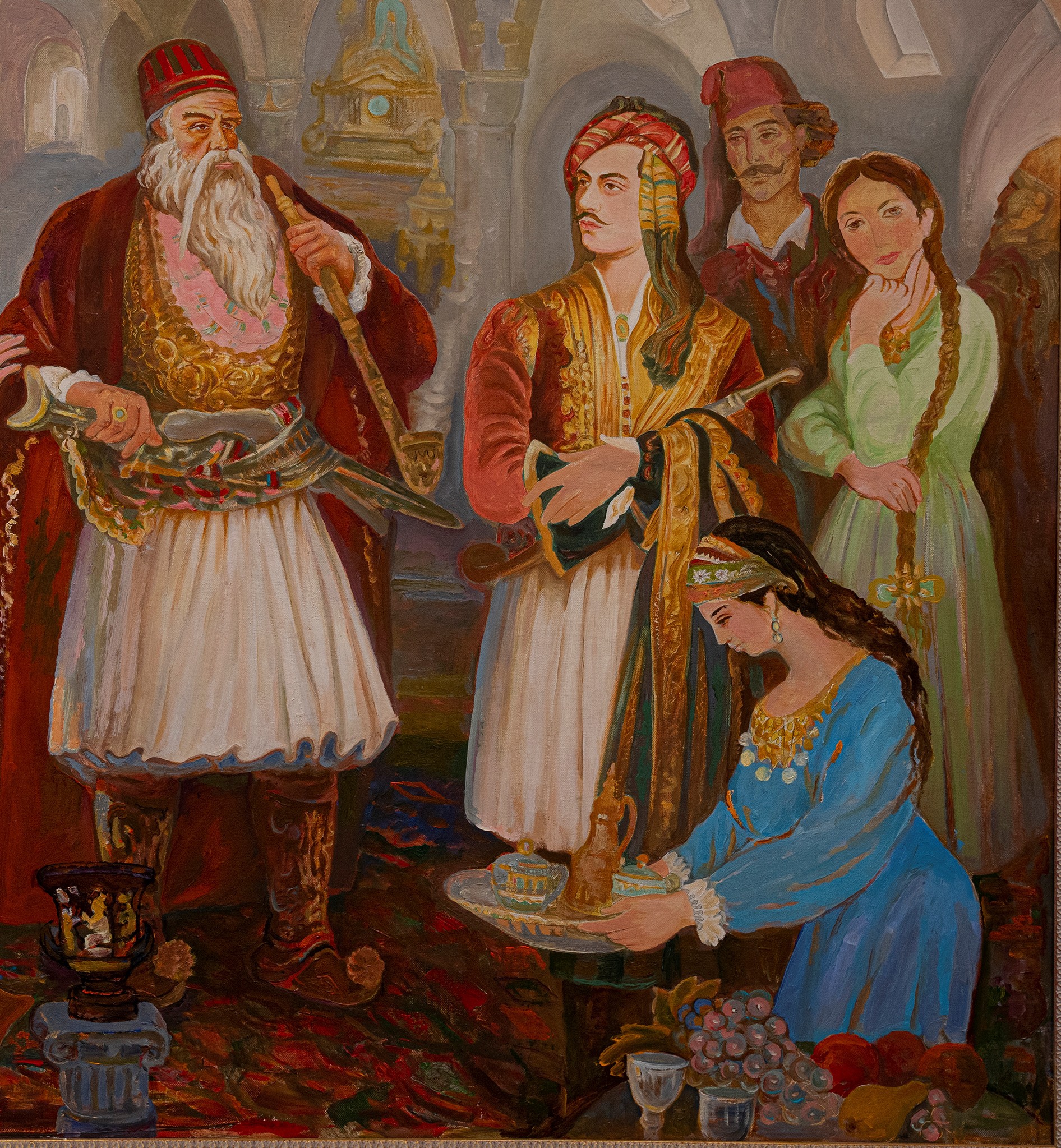 Ali Pasha and Lord Byron by Rakip Shabani, 2003 | Painting | Artsper ...