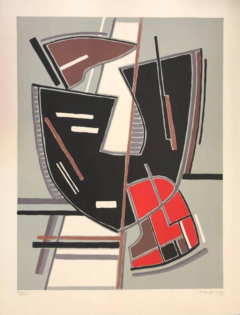 Alberto Magnelli, Abstract Composition with Red Alberto Magnelli, Abstract Composition with Red