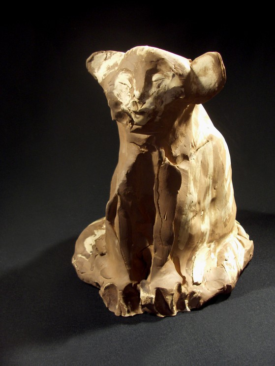 Chat Terre Cuite Enfumee Par Daniel Jure 06 Sculpture Artsper