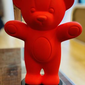 Jayet, Mini bear red mat soft Jayet, Mini bear red mat soft