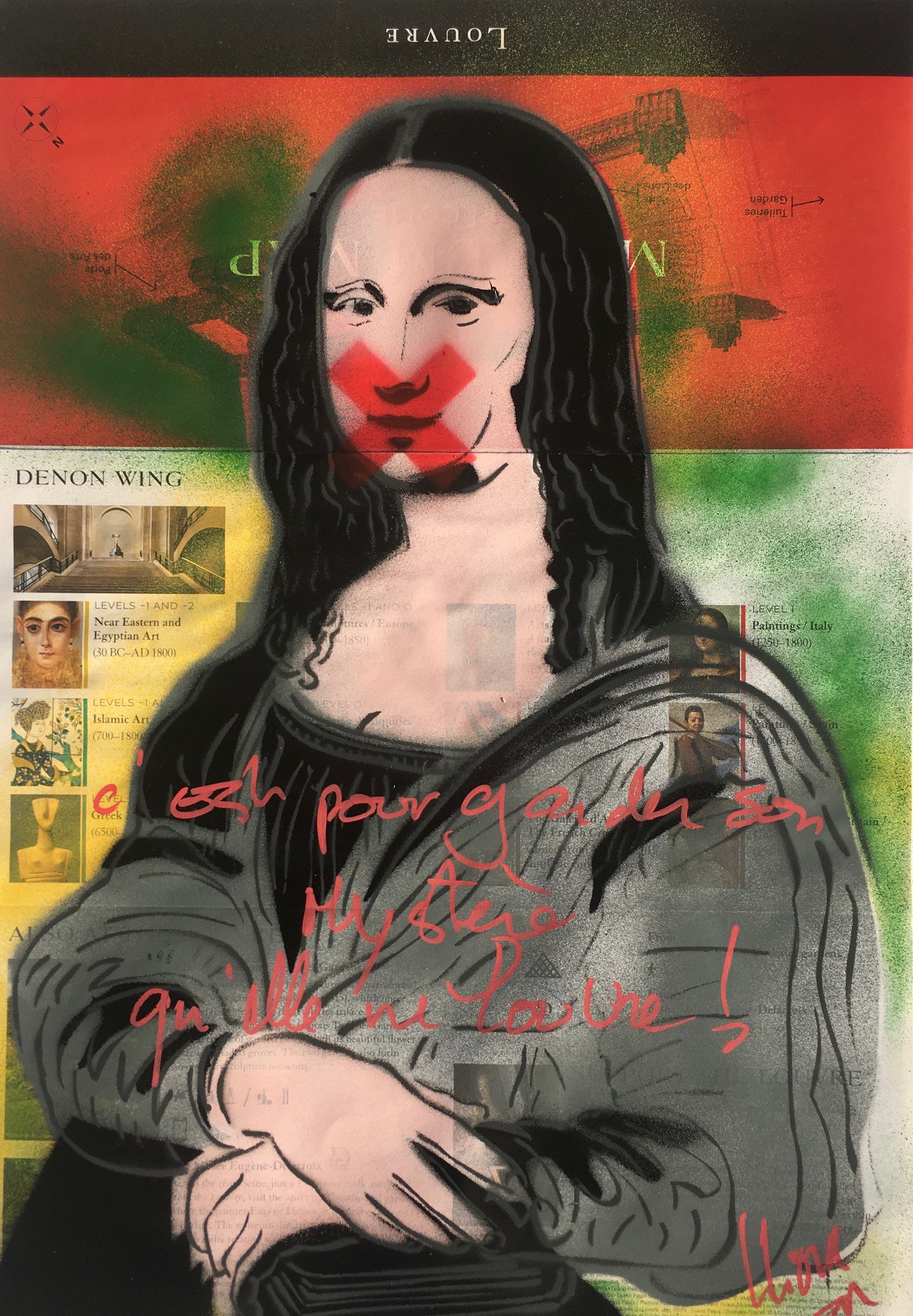 Christophe Stouvenel, C’est pour garder son Mystère qu’elle ne Louvre - Rouge Christophe Stouvenel, C’est pour garder son Mystère qu’elle ne Louvre - Rouge