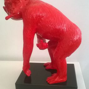 Sculpture, Petit singe au cigare, François Rambaud
