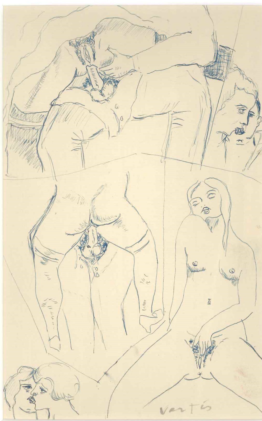 Marcel Vertès, Erotic Drawing n. 2 Marcel Vertès, Erotic Drawing n. 2