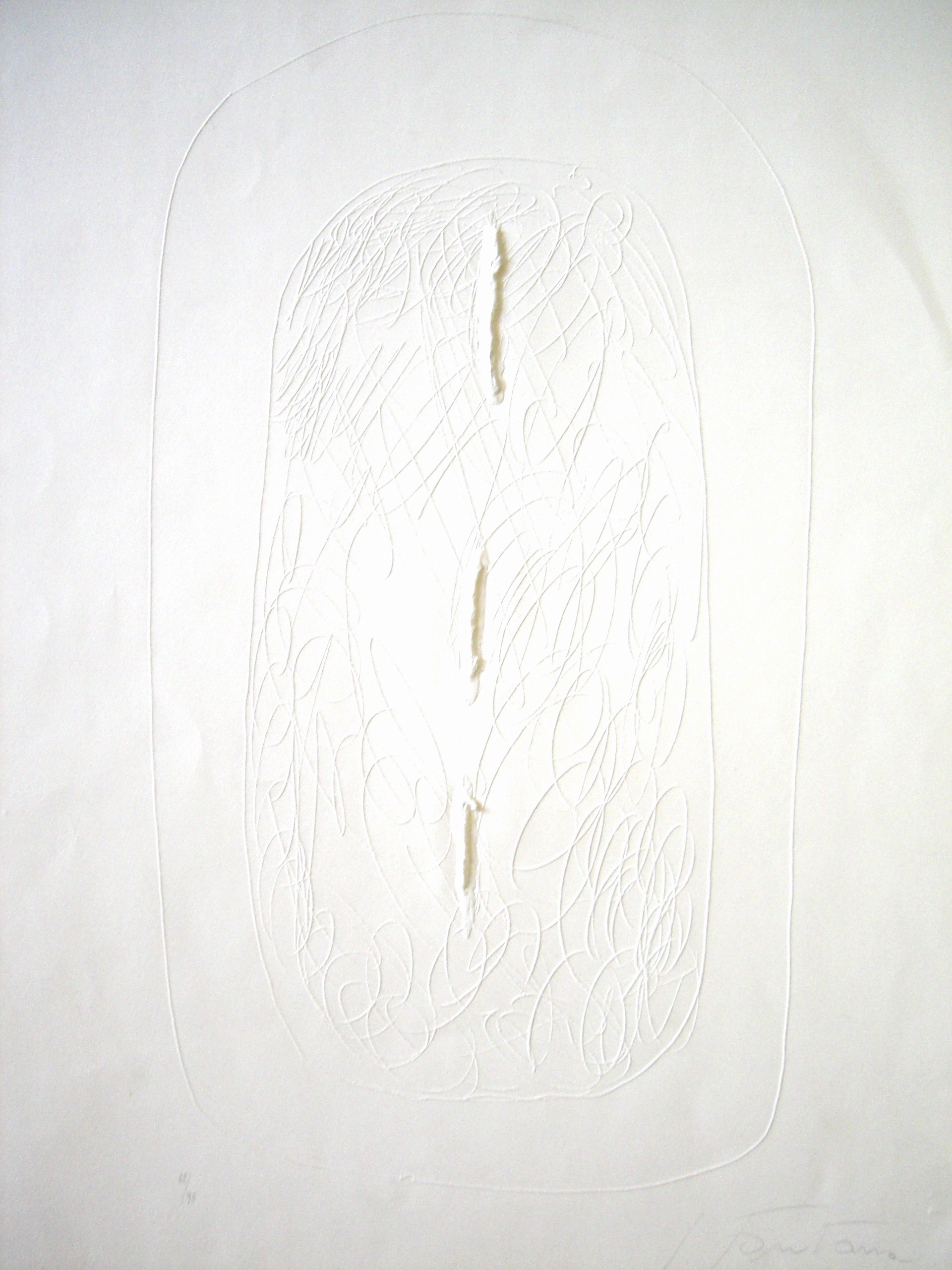 Lucio Fontana, White Incision Lucio Fontana, White Incision