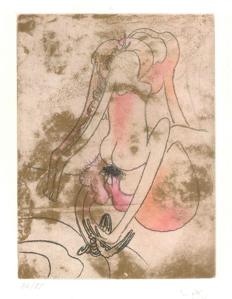 Roberto Matta, Plate 7 from Paroles Peintes Suite Roberto Matta, Plate 7 from Paroles Peintes Suite