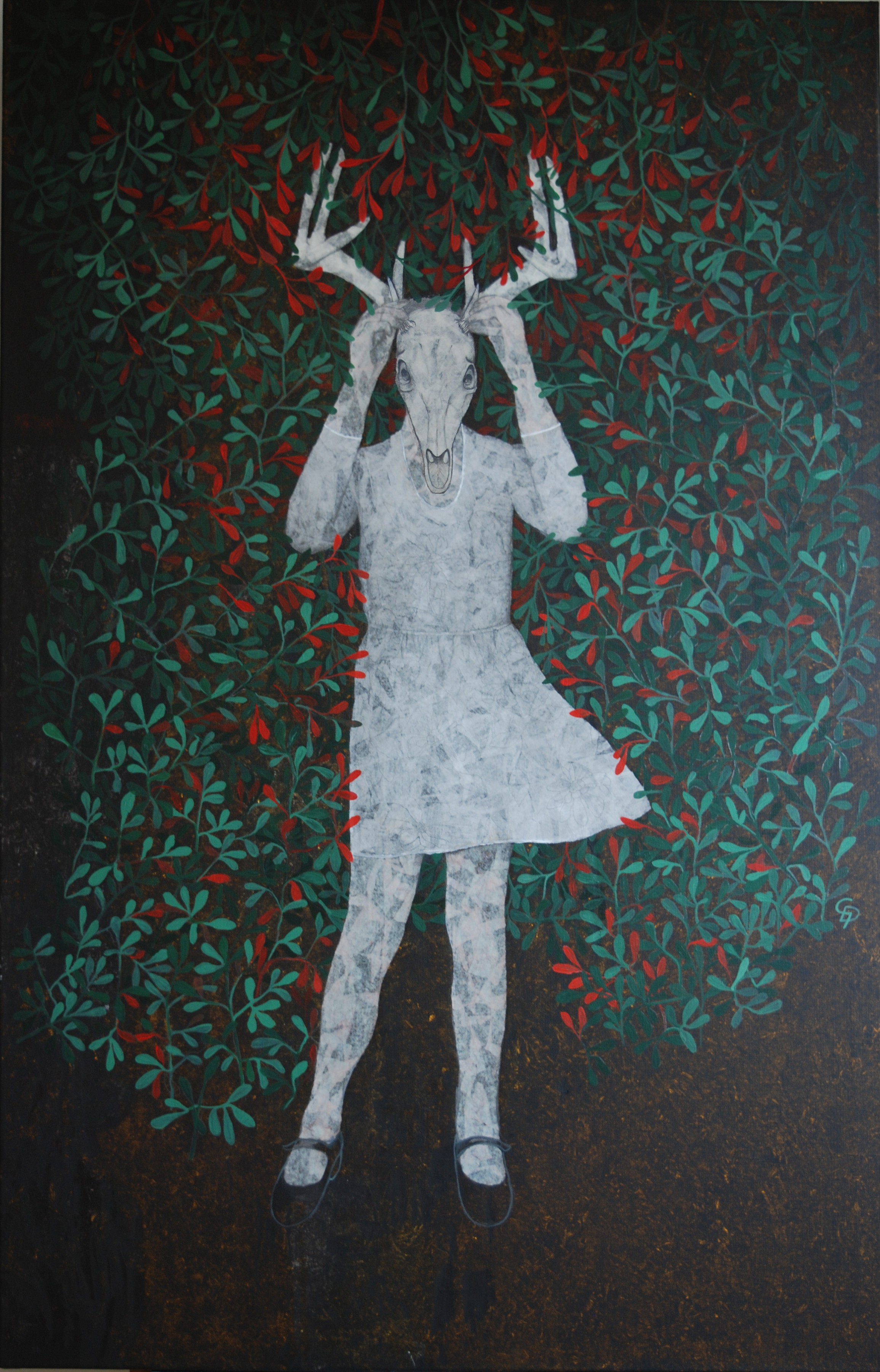 Cécile Duchêne-Malissin, Jeux d'enfant le crane de cerf Cécile Duchêne-Malissin, Jeux d'enfant le crane de cerf