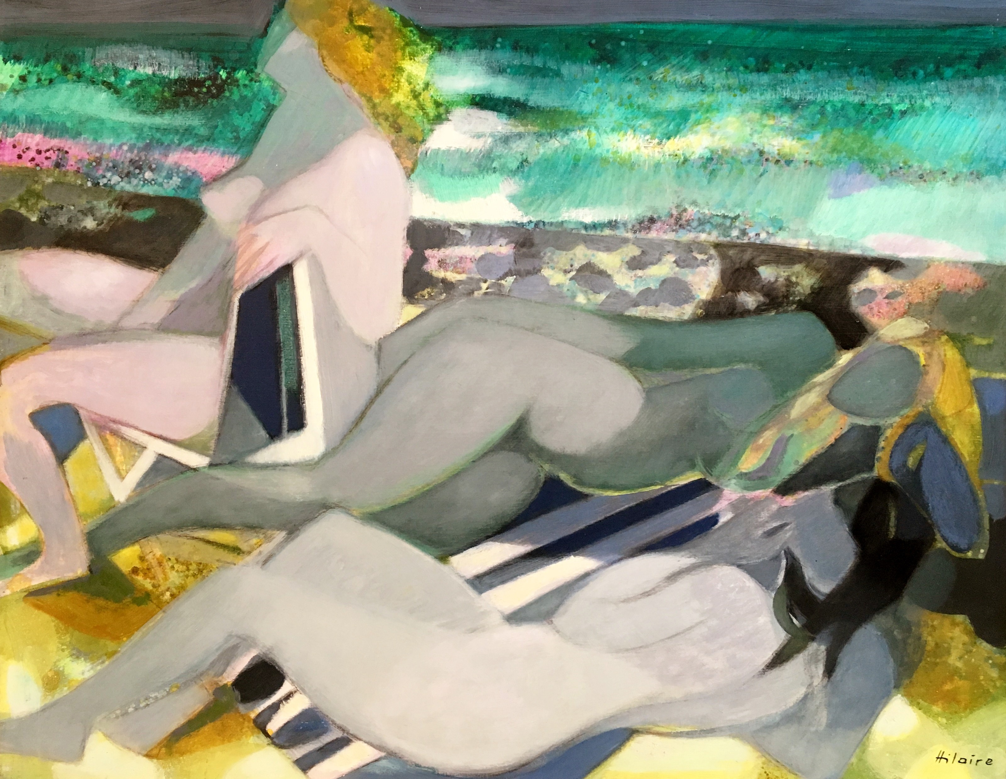 Camille Hilaire, Baigneuses à Trouville Camille Hilaire, Baigneuses à Trouville