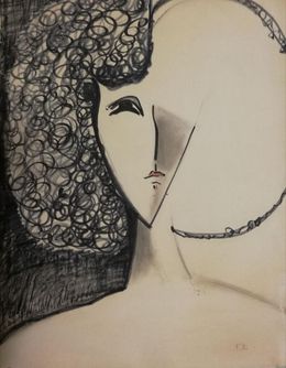 Fine Art Drawings, Woman, François Chapuis