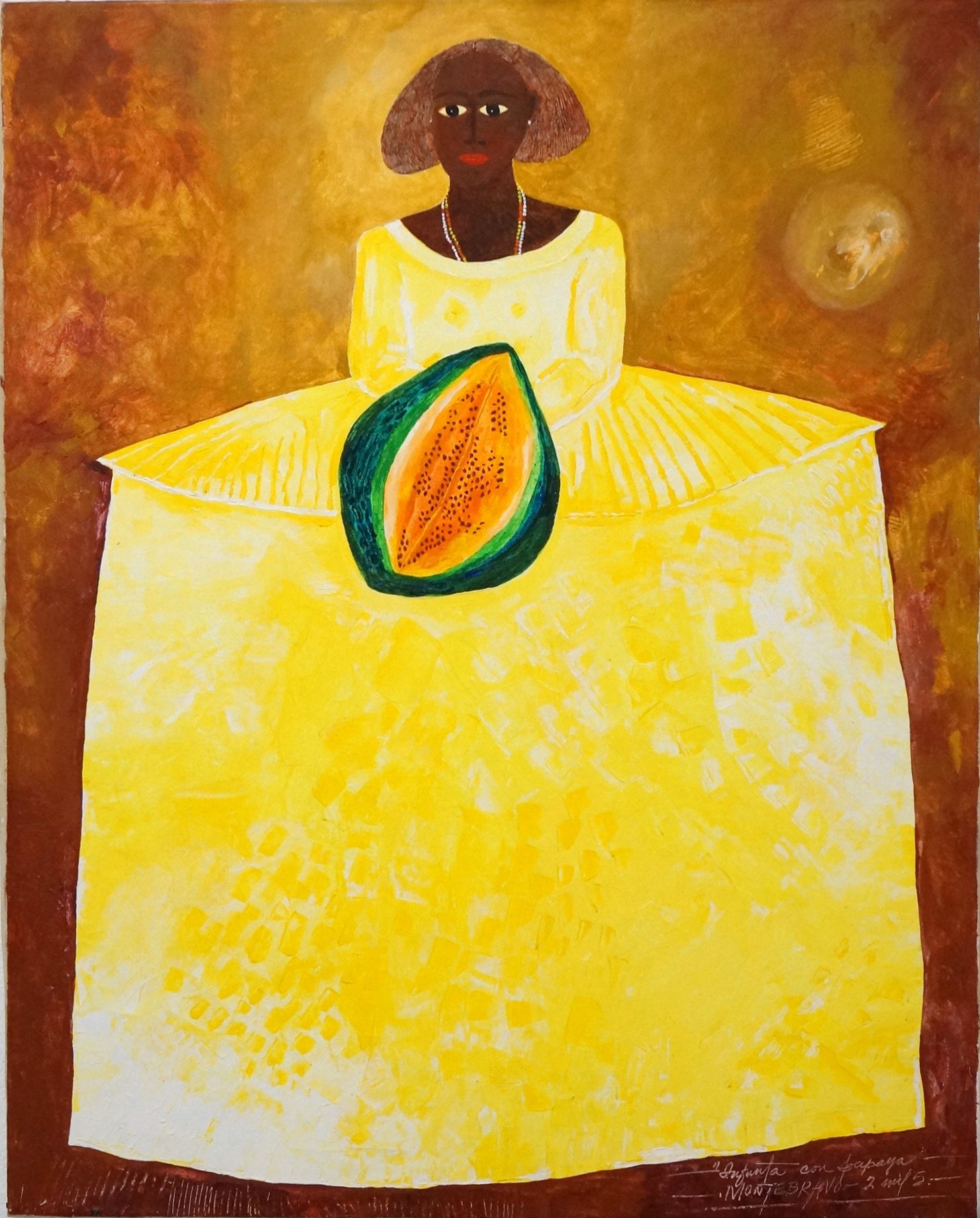 José Montebravo, Infanta con papaya José Montebravo, Infanta con papaya