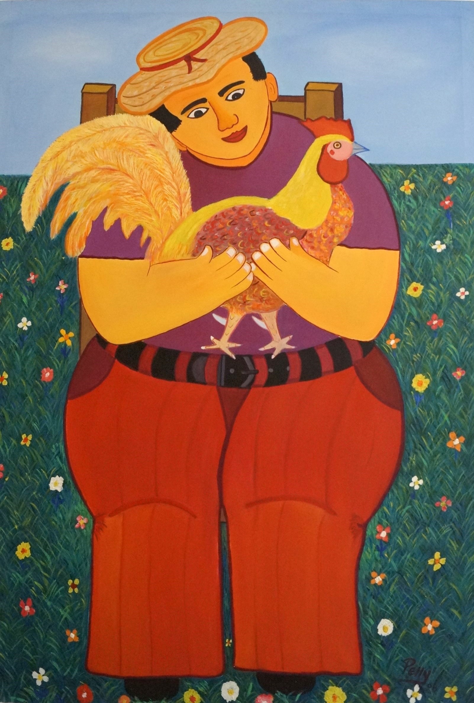 Pedro Blanco, Campesino con gallo Pedro Blanco, Campesino con gallo