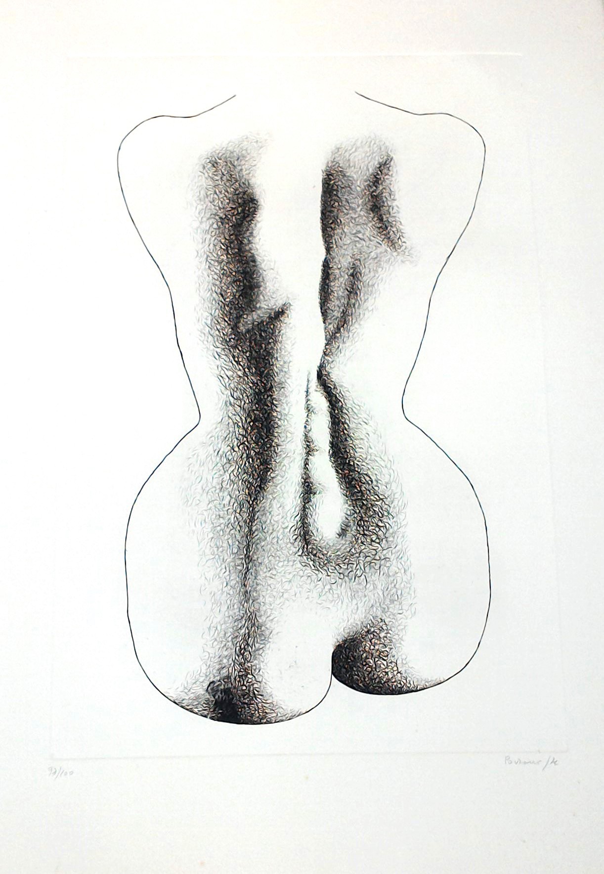 Giacomo Porzano, Woman Nude from the back Giacomo Porzano, Woman Nude from the back