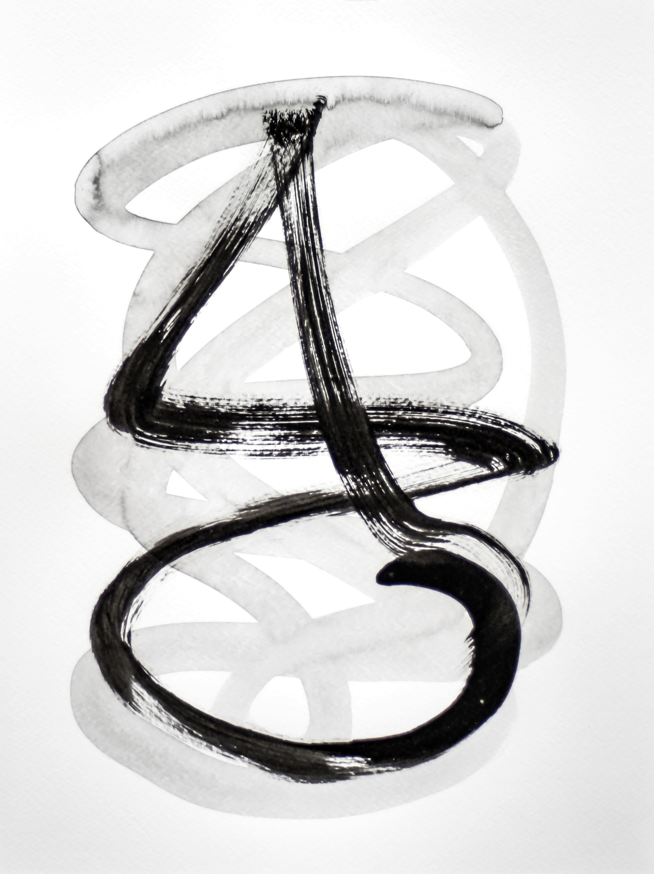 Gina Vor, Sign No. 23 (Abstrait Noir et Blanc) Gina Vor, Sign No. 23 (Abstrait Noir et Blanc)