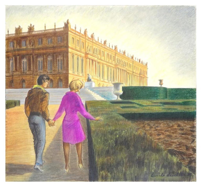 Emile Deschler, Soleil d'hiver à Versailles Emile Deschler, Soleil d'hiver à Versailles