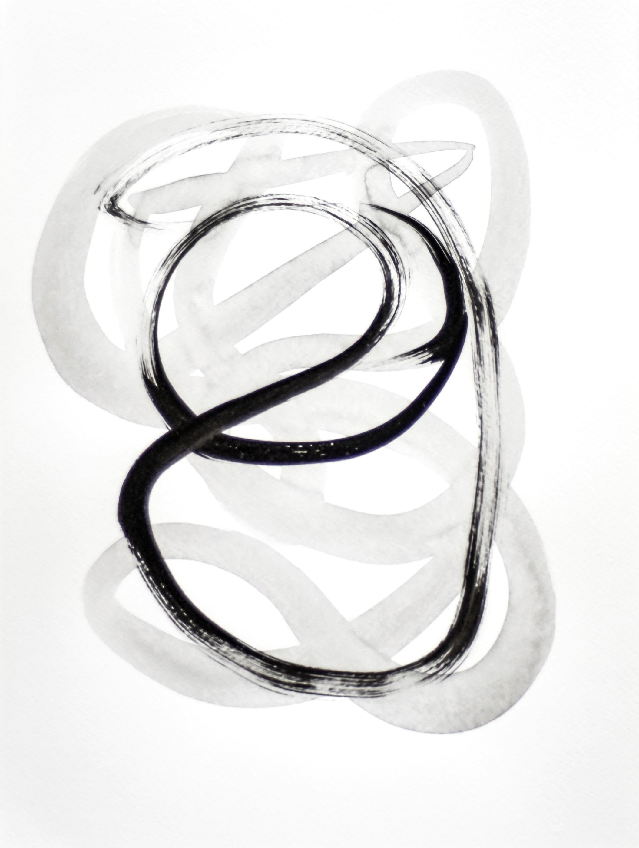Gina Vor, Sign No. 25 (Abstrait Noir et Blanc) Gina Vor, Sign No. 25 (Abstrait Noir et Blanc)