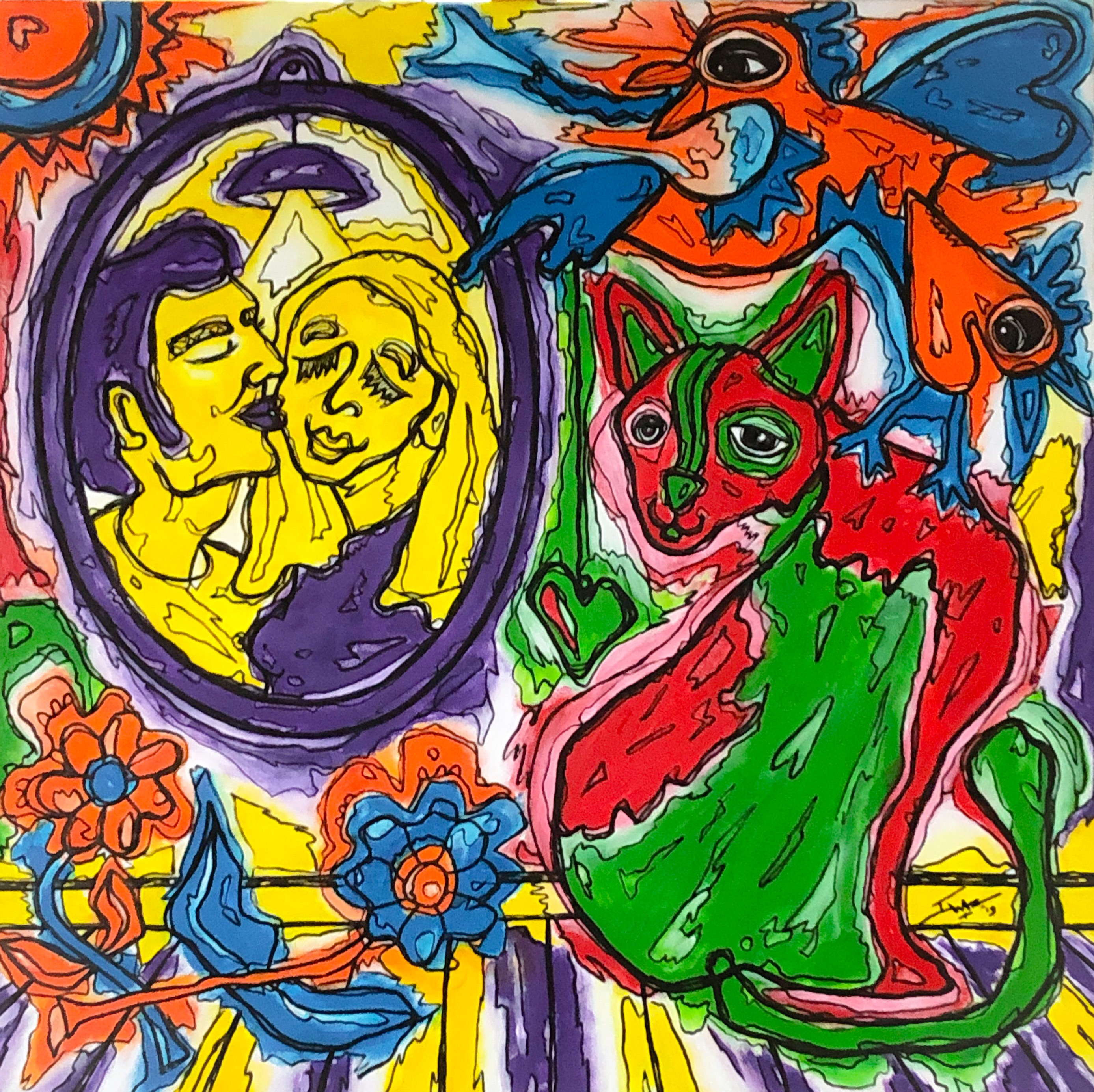 Swen Van Schijndel, The Kissing Couple Swen Van Schijndel, The Kissing Couple