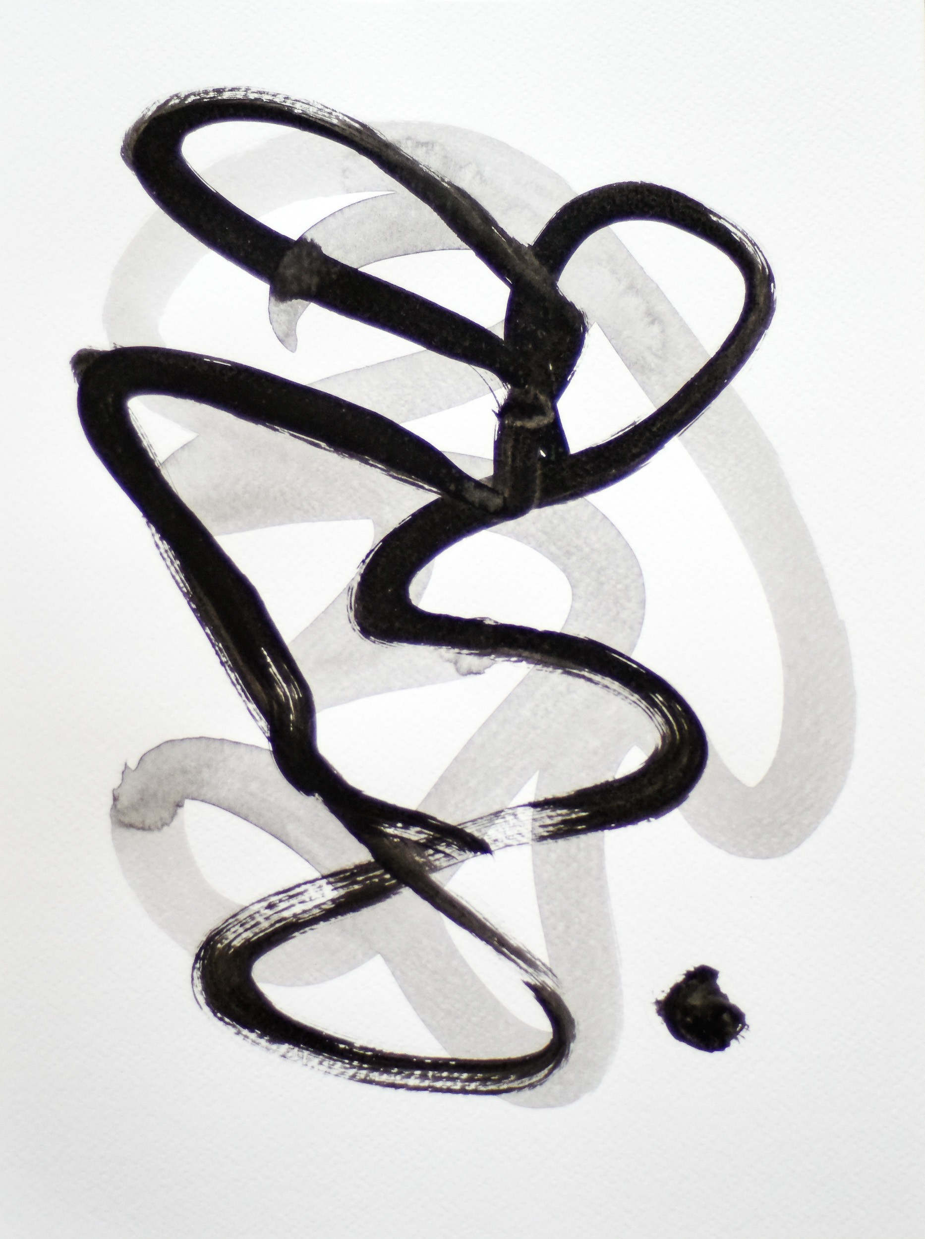 Gina Vor, Sign No. 27 (Abstrait Noir et Blanc) Gina Vor, Sign No. 27 (Abstrait Noir et Blanc)