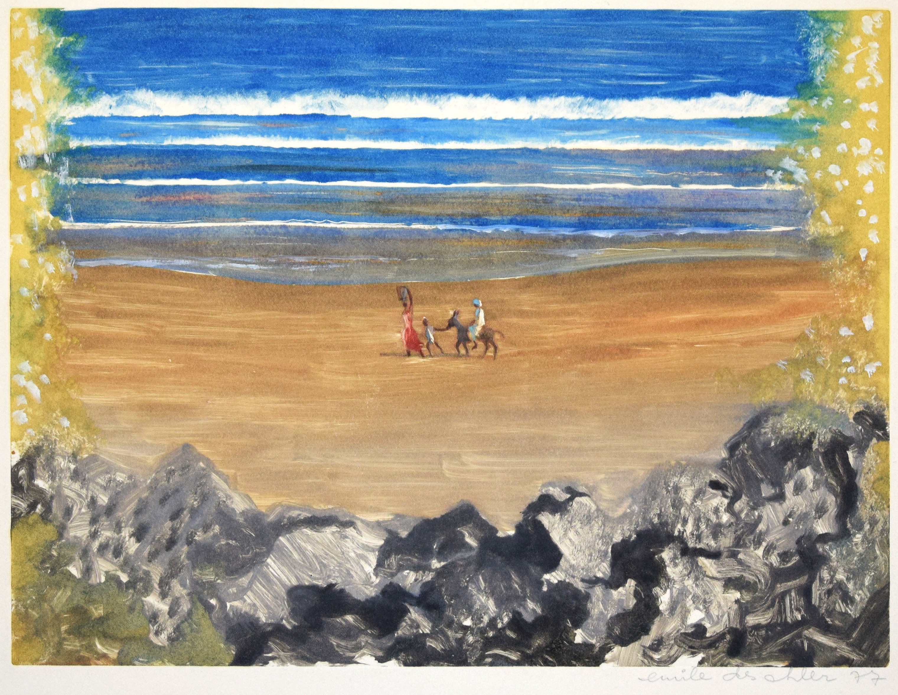 Emile Deschler, Le Retour par la Plage (Tunisie) Emile Deschler, Le Retour par la Plage (Tunisie)