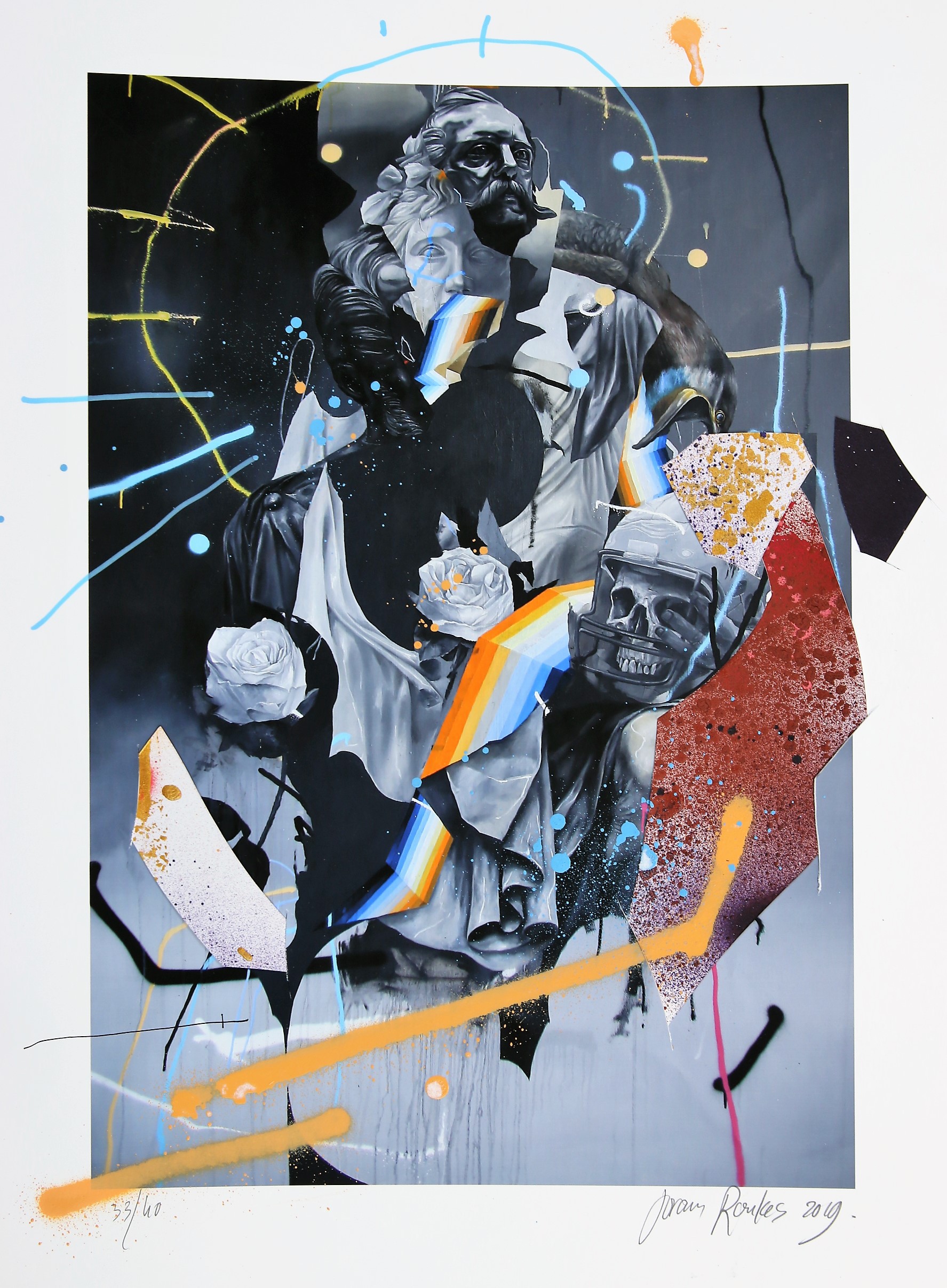 Joram Roukes, Stone Roses Handfinished Joram Roukes, Stone Roses Handfinished