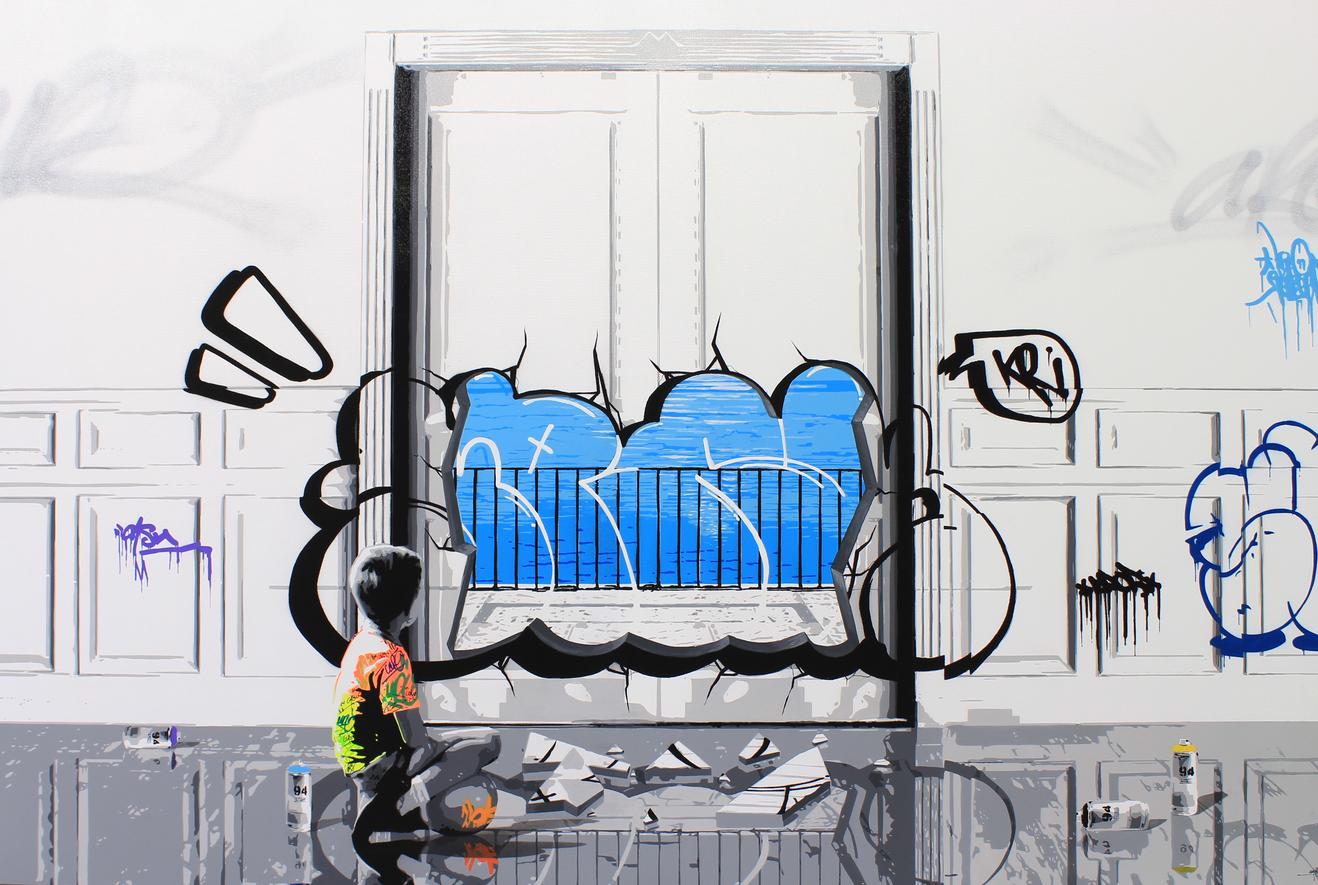 Kurar, Surrealism vandalism Kurar, Surrealism vandalism