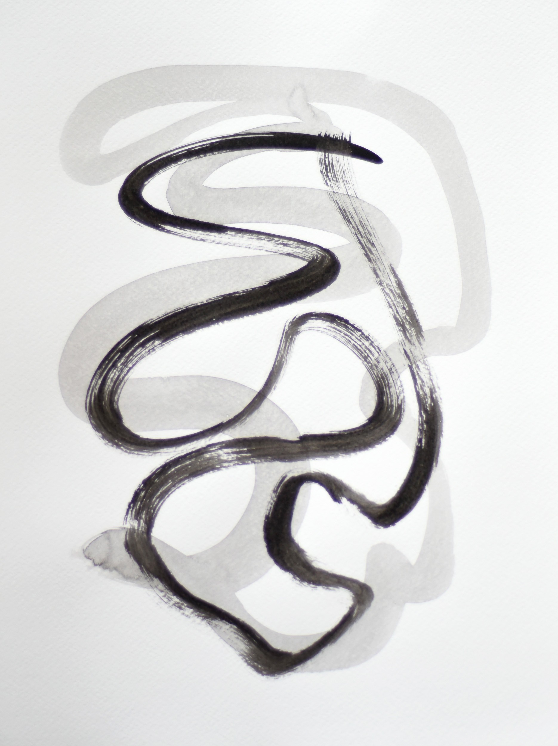 Gina Vor, Sign No. 30 (Abstrait Noir et Blanc) Gina Vor, Sign No. 30 (Abstrait Noir et Blanc)