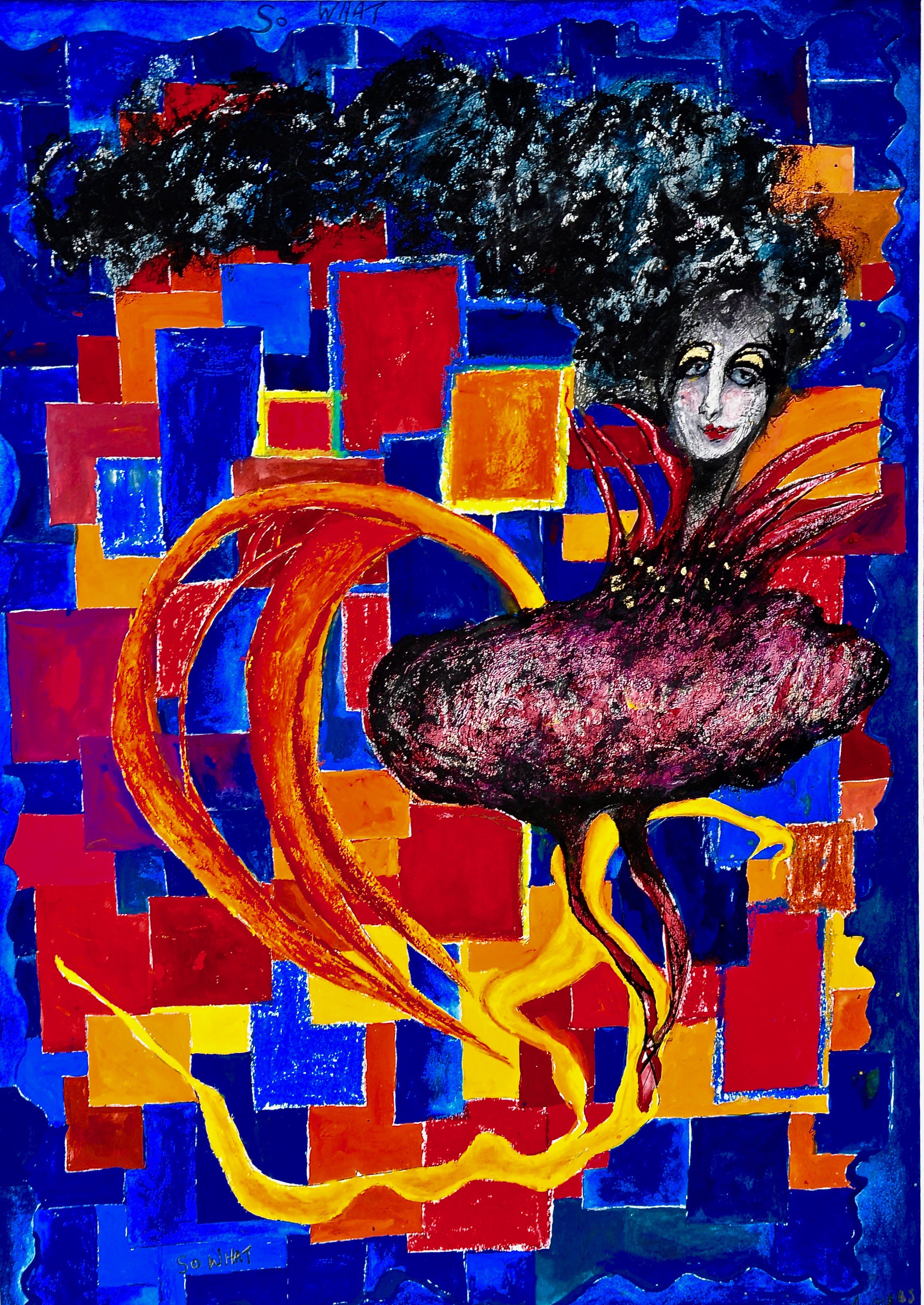 Adrian Gibbs, Girl Dancing on a Yellow Ribbon Adrian Gibbs, Girl Dancing on a Yellow Ribbon