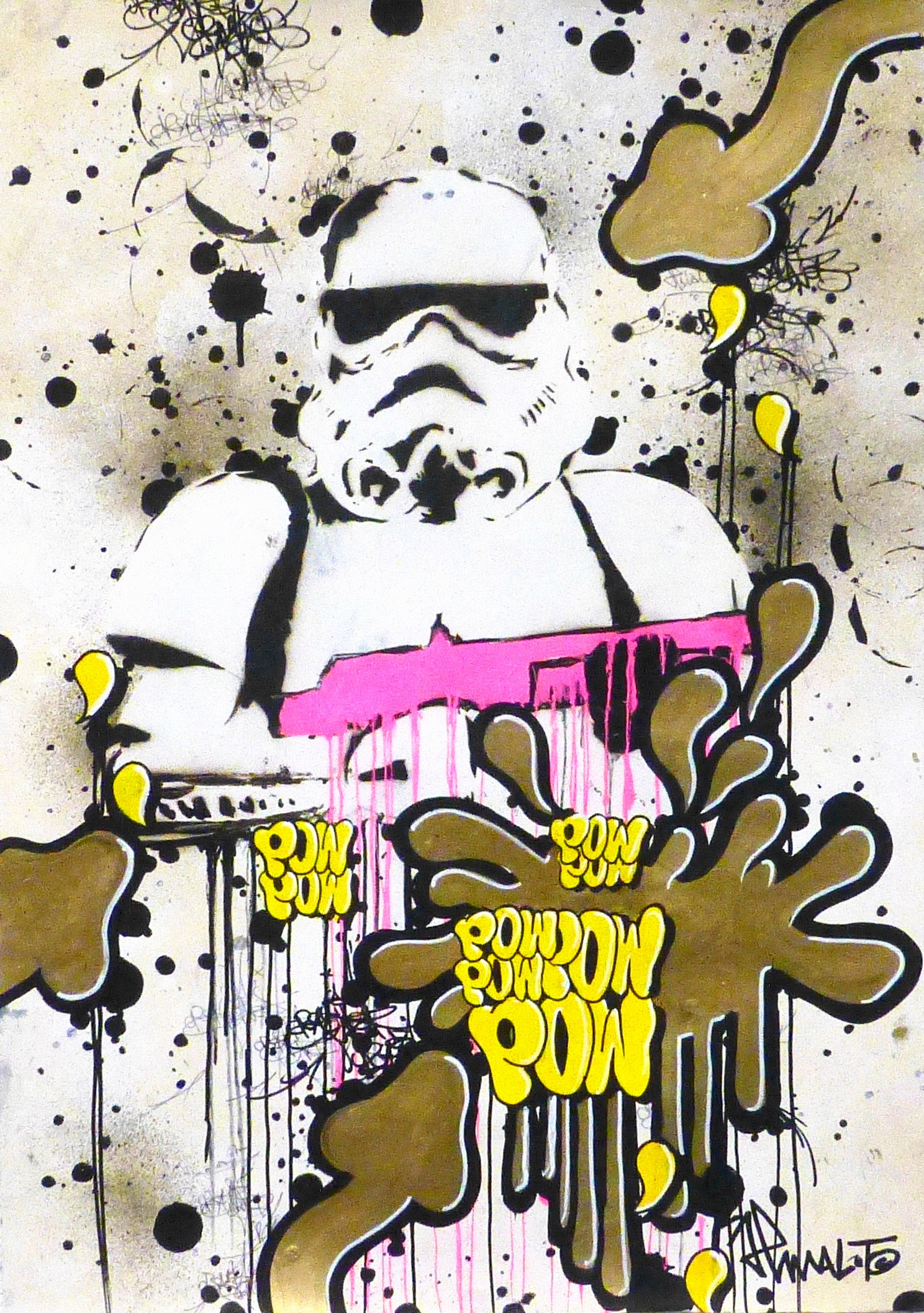 JP Malot, Stormtrooper X Pow Gold unique hors série. 1/1 JP Malot, Stormtrooper X Pow Gold unique hors série. 1/1